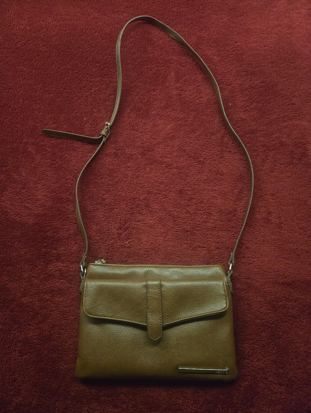 Brown Crossbody Leather Shoulder Bag